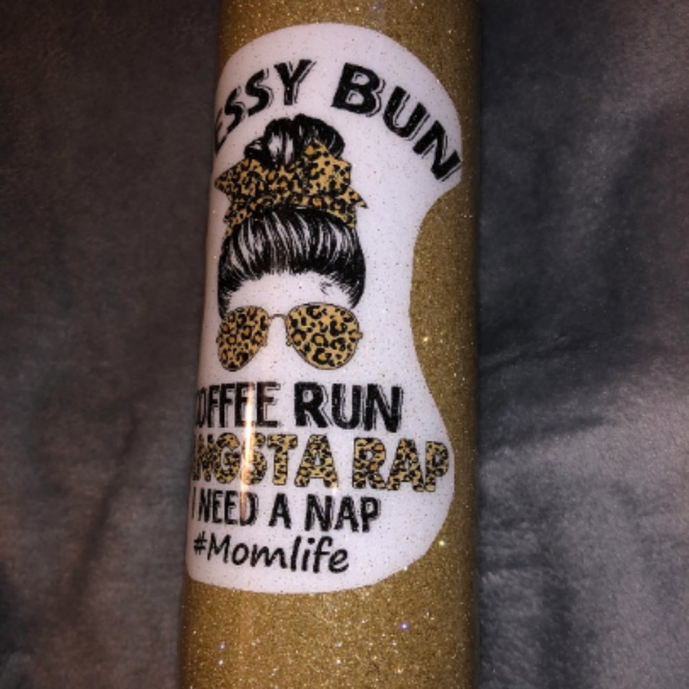 Gold Glitter Tumbler